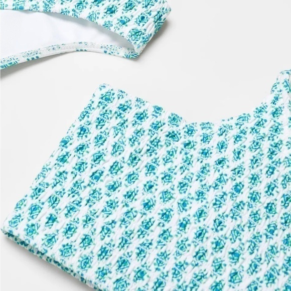 NWT Mango XS Geometric Green/Blue Bikini - Picture 7 of 7